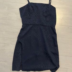 Forever 21 Blue Cheetah Print dress